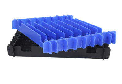 Corrugated plastic dividers used in boxes