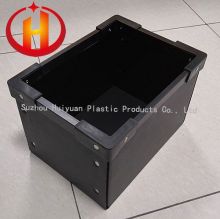 Custom Durable Black Anti-static Corrugated Plastic Box 