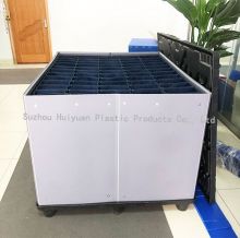 Custom Strong Plastic Folding Pallets Boxes With Dividers