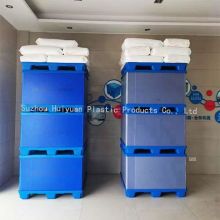 Custom PP Plastic Pallet Boxes With Dividers For Auto Parts