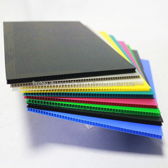 ESD plastic Board Anti-static Black Corrugated PP Plastic Sheet 