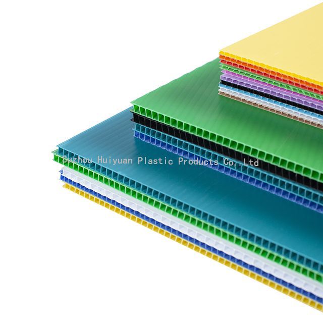 100% Polypropylene Flexible PP Hollow Board Corrugated Plastic Sheets With UV Protection
