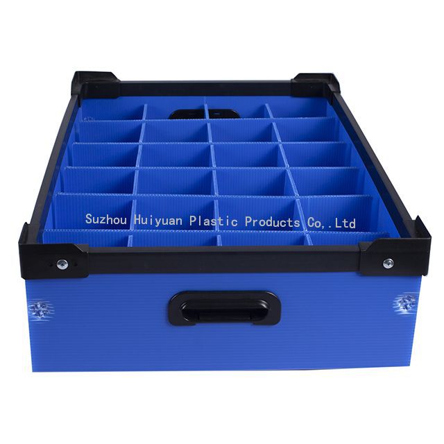  Stackabe Corrugated Plastic Storage Box With Dividers