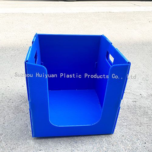 Foldable Plastic Picking Boxes With U Front For Warehouse