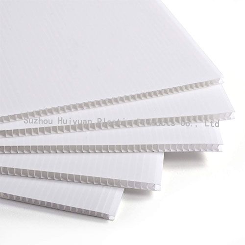 White UV-resistant pp hollow sheets for coroplast signs