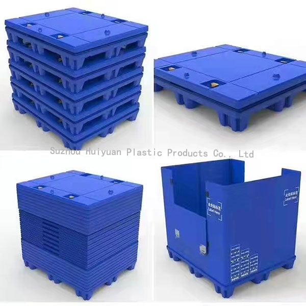 Custom Plastic Pallet Sleeve Boxes, Plastic Gaylord Pallet Boxes