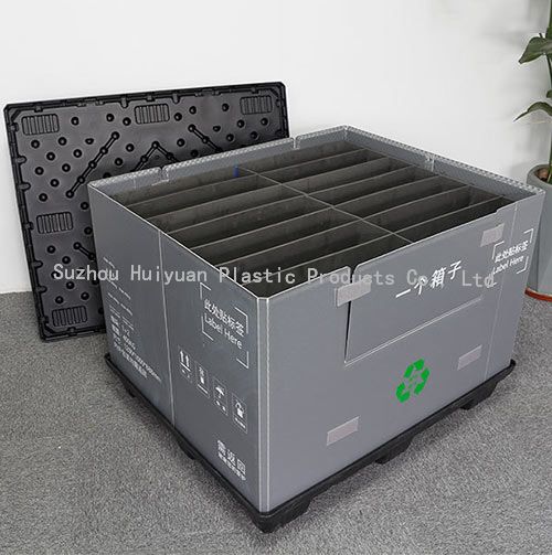 Custom 1470x1140x1000 Foldable Pallet Boxes With Dividers