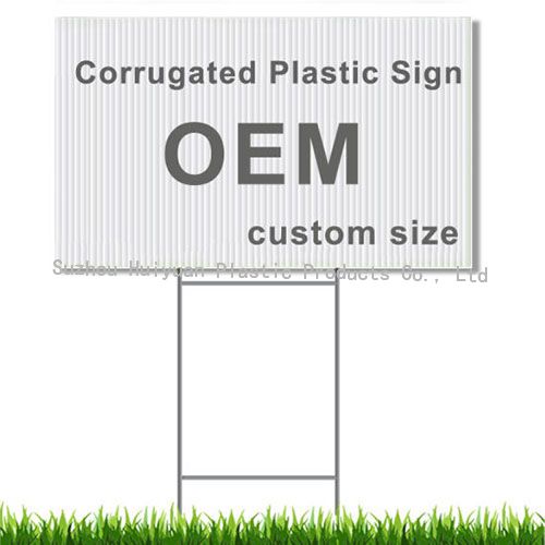 Custom Corrugated Plastic Outdoor Sign Board Coroplast Sign