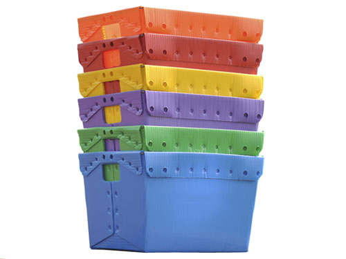 Postal Totes Corrugated Plastic for Storing Sorted Parts