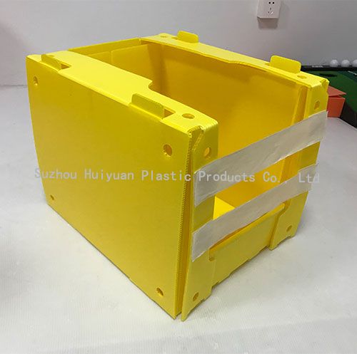 Custom Fodable Coroplast Bins Corrugated Plastic Pick Bins