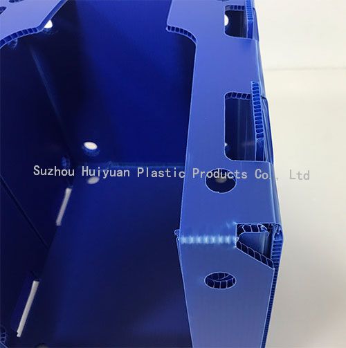 Custom PP Corrugated Stackable Plastic Bin, Foldable Design