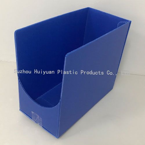 Custom U-shaped Front Opening Corrugated Plastic Bin Boxes