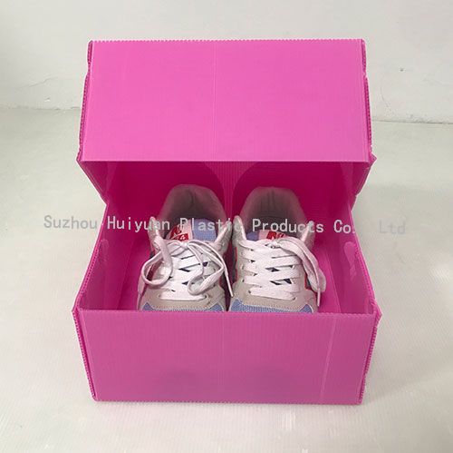 Wholesale Self-locking Corrugated PP Box For Packaging Shoes