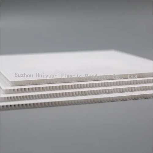 Custom White Corflute 2400 X 1200 Plastic Corrugated Sheets