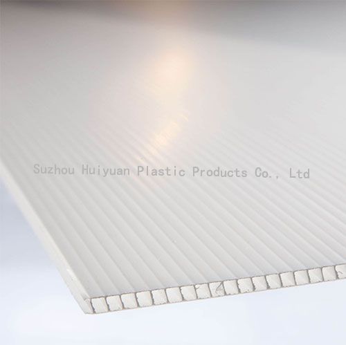 Custom White Corflute 2400 X 1200 Plastic Corrugated Sheets