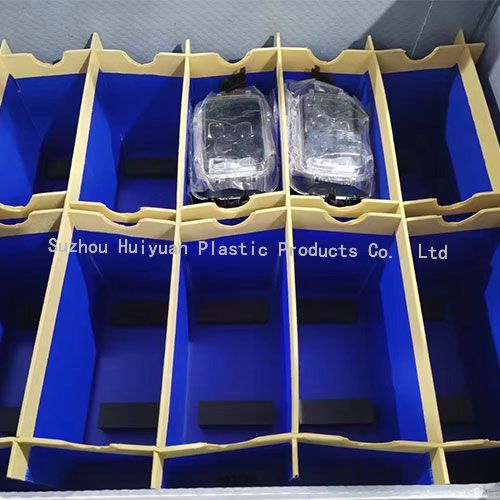 Custom PP Plastic Pallet Boxes With Dividers For Auto Parts