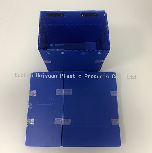 Collapsible Corrugated Plastic Box for Packing